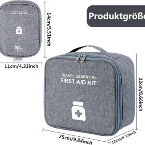 Seasboes 2 Pcs Botiquín de Primeros Auxilios, Impermeable y de Gran Capacidad B...