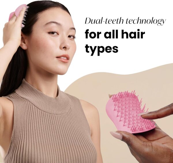 Tangle Teezer The Scalp Exfoliator & Massager, Pretty Pink, Rosa - Image 3
