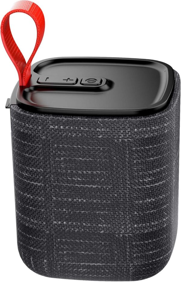 APM - Altavoz Bluetooth portátil, Mini Altavoz inalámbrico Formato Compacto, Altavoz de diseño Moderno, hasta 8 Horas de autonomía, Resistente a Las proyecciones de Agua IPX4, Negro, 571078 - Image 2