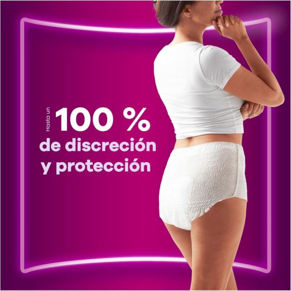 Ausonia Discreet Pants Compresas Incontienencia Mujer, 7 Unidades, Braguitas para Pédidas de Orina - Talla G, Blanco - Image 2