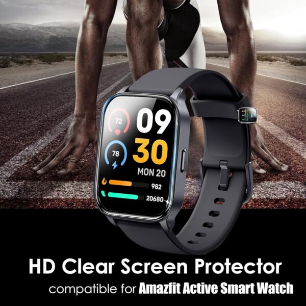 Blueshaweu Protector de pantalla compatible con reloj inteligente TOZO S4 AcuFit One de 1,78 pulgadas, HD, transparente, flexible, protector de pantalla de TPU [3 unidades] para reloj inteligente TOZO - Image 4