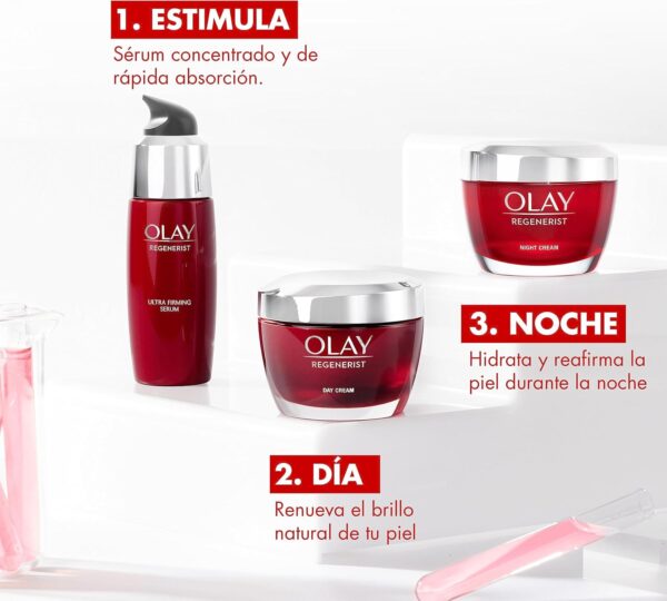 Olay Regenerist Crema De Noche, Fórmula Con Niacinamida (Vitamina B3) Y Péptidos, Hidrata Al Instante Y Durante 24H, Piel Más Firme En 14 Días, 50ml - Image 6