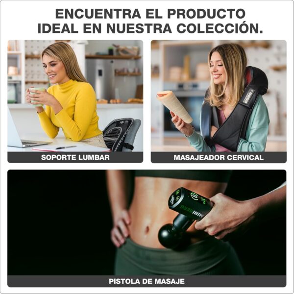 Donnerberg® Masajeador Cervical y Espalda Masajeador de Cuello con 2 tecnicas de Masaje Shiatsu y Tapping - Calor Infrarrojo Calidad alemana 7 AÑOS DE GARANTÍA- Regalo Ideal para ella/él - Image 4
