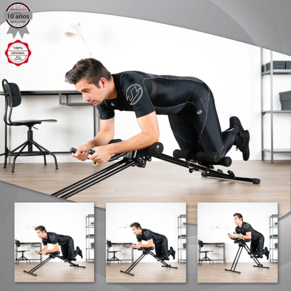 Ultrasport Abdominal Trainer Ultra 150 Power AB Trainer, Muscle Trainer with Knee Pad, Foldable Fitness Device with Training Computer, 4-Way Adjustable, Targeted ab Training - Image 5