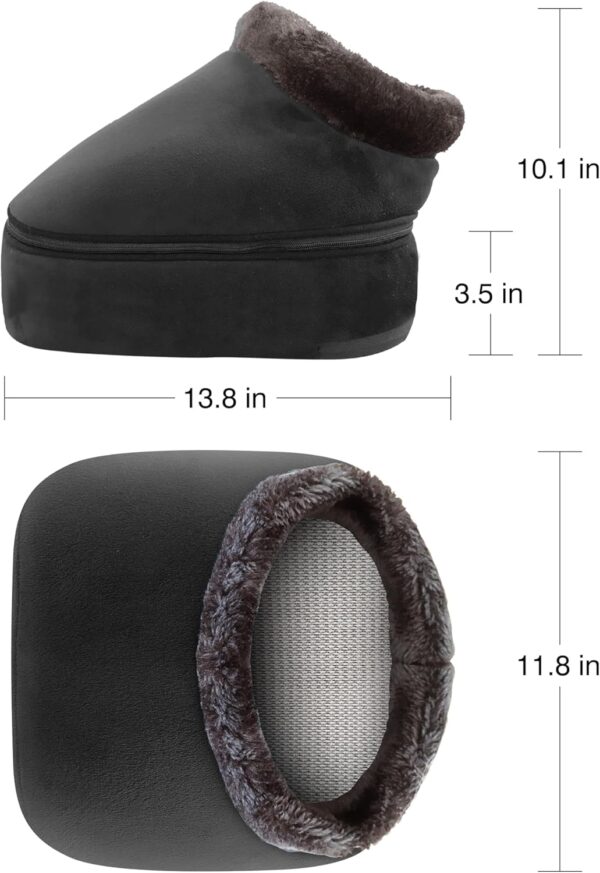 Snailax Shiatsu masajeador de pies con función térmica, calentador de pies 2 en 1, masajeador de espalda, masajeador eléctrico, masajeador de relajación, regalos para hombres, mujeres - Image 6