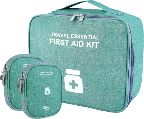 Bolsa de medicamentos para viajar, 3 unidades, bolsa de farmacia de viaje, bolsa vacía, bolsa de primeros auxilios, gran capacidad, bolsa de almacenamiento médico para el hogar, oficina al aire libre