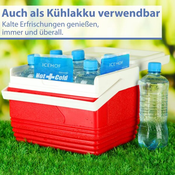 ICEHOF Compresa de frío o calor con funda de fieltro, suave, larga duración de enfriamiento, bolsa de gel - Image 8