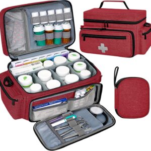 Eurhomewit Bolsa Médica, Bolsa de Primeros Auxilios Vacía, Bolsa de Emergencia...