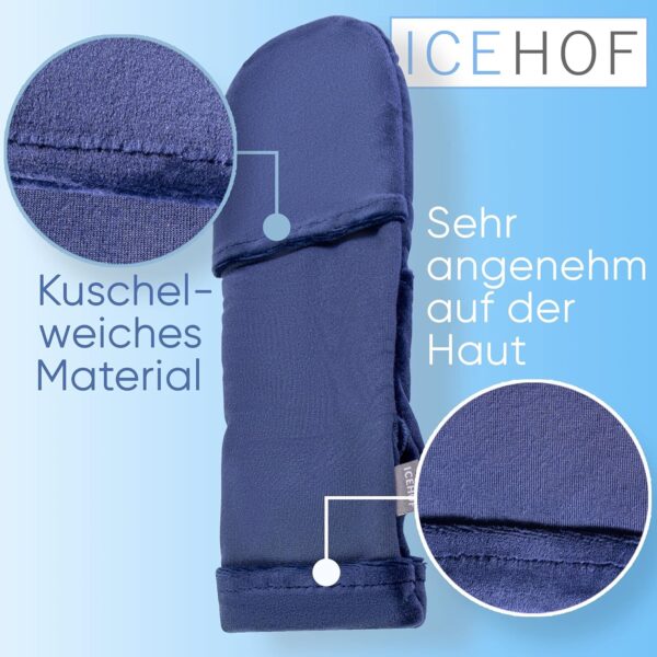 ICEHOF Calcetines de refrigeración con 4 acumuladores de frío – Tejido suave / 1 par con almohadillas de refrigeración Gel Terapia de Frío para Pies Dedos de los Pies en Quimioterapia Reumatismo - Image 5