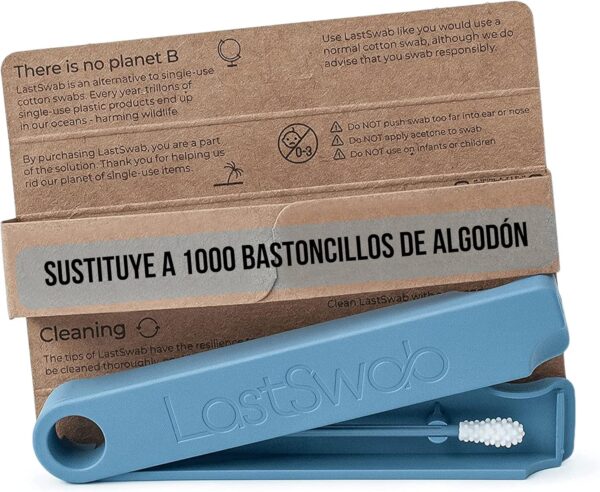LastSwab® Bastoncillos de algodón reutilizables para la limpieza de oídos de LastObject® - Bastoncillos de algodón ecológicos para oídos Bastoncillos de algodón reutilizables equivalentes a 1000...