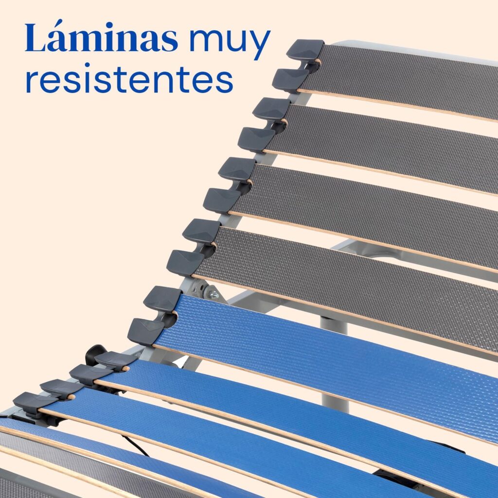 Geriafy - Cama Articulada Eléctrica Home Silver | 80x190 cm | Reforzada y Compacta | Mando por Cable