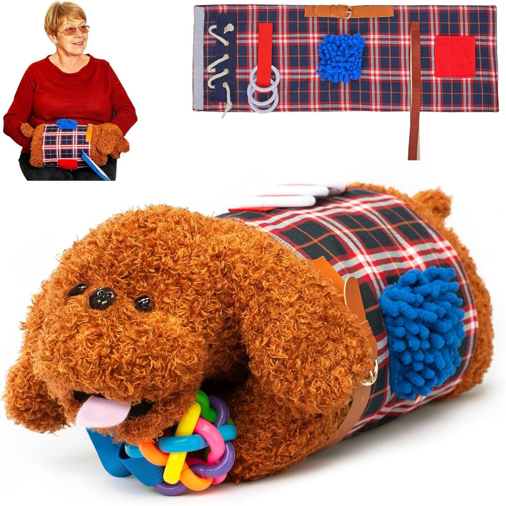 Manguito Y Manta Sensorial Para Ancianos | Manta Sensorial Para Demencia | Productos Para Demencia De Ancianos | Regalo Y Actividades Para Mayores Con Alzheimer O Demencia | Juguetes Sensoriales